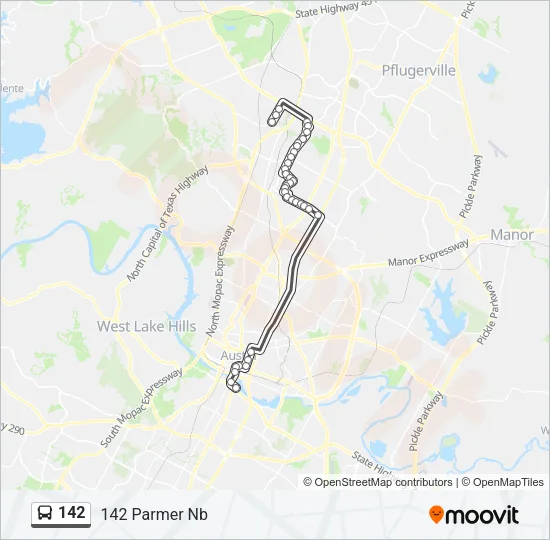 142 Bus Line Map