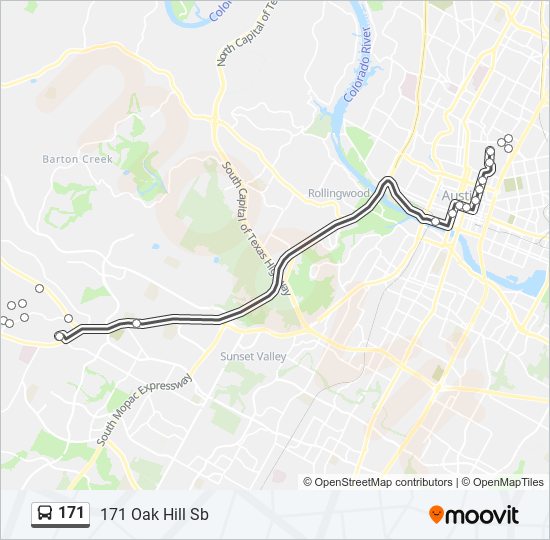 171 bus Line Map