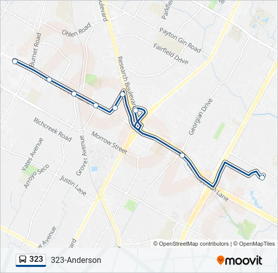 323 Bus Line Map