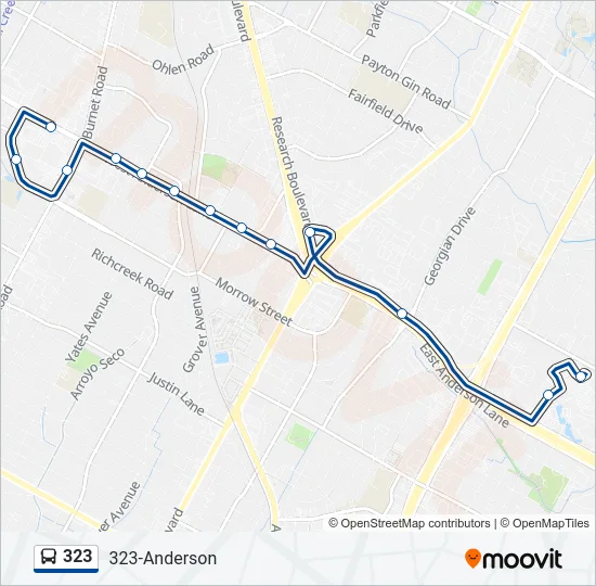323 Bus Line Map