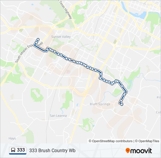 333 Route Schedules Stops Maps 333 Brush Country Wb Updated