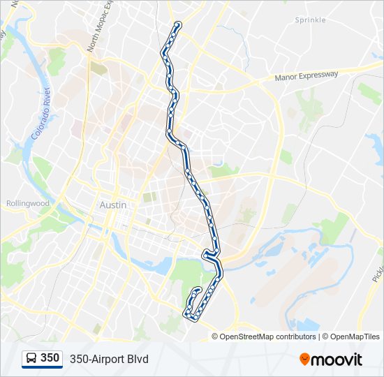 350 bus Line Map