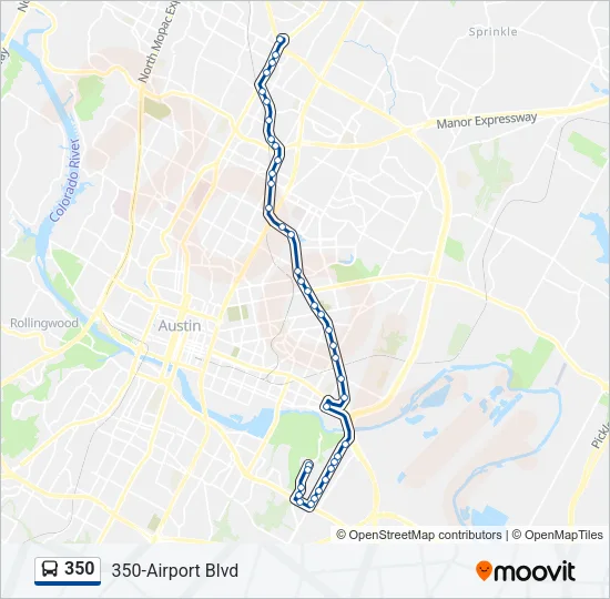 350 Bus Line Map