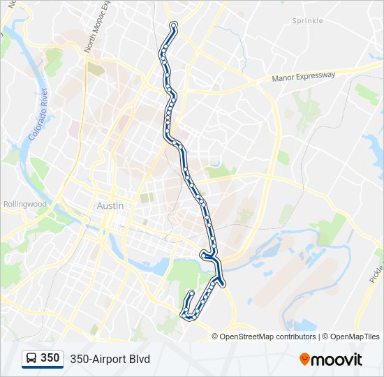 350 Bus Line Map