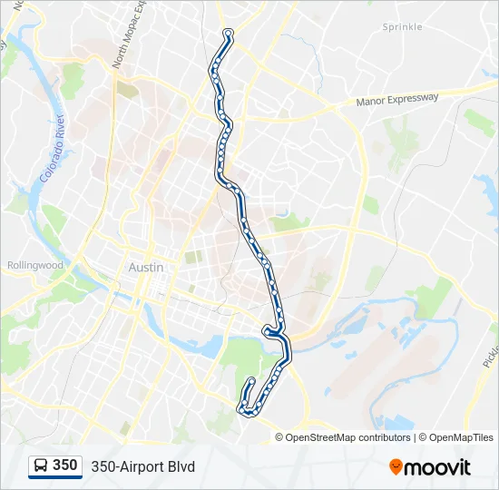 350 Bus Line Map