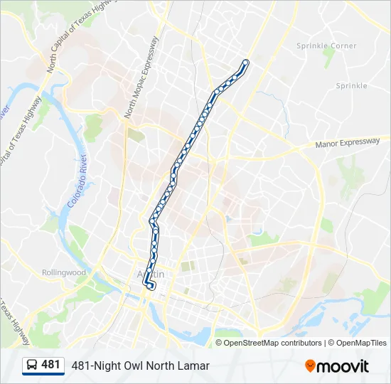 481 Bus Line Map