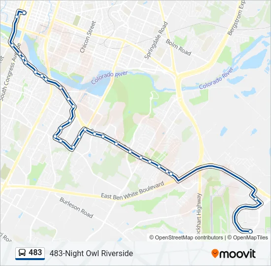 483 Bus Line Map