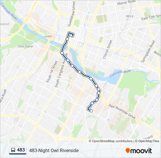 483 Bus Line Map