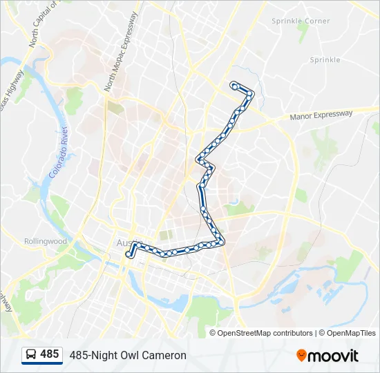 485 Bus Line Map