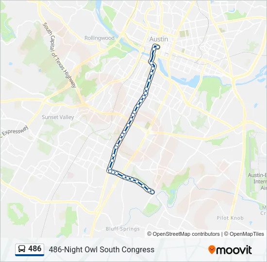 486 Bus Line Map