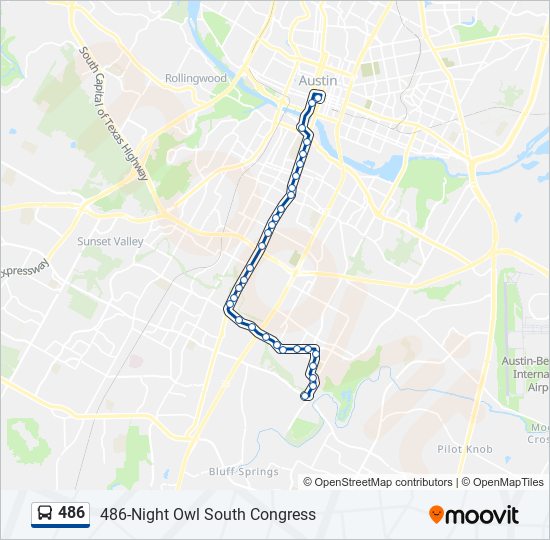 486 bus Line Map