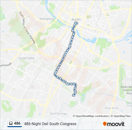 486 Bus Line Map