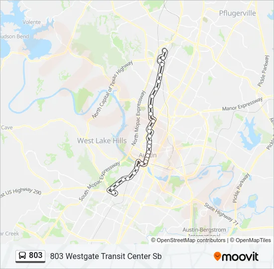 803 Bus Line Map