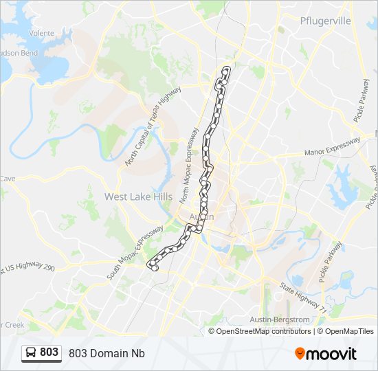 803 bus Line Map