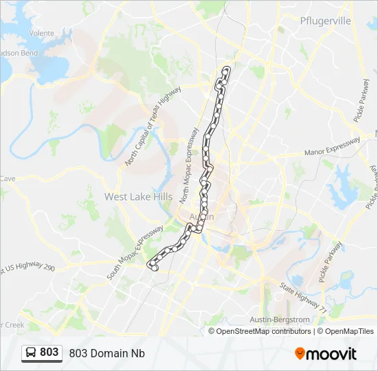 803 Bus Line Map