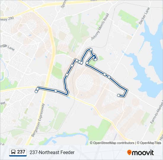 237 bus Line Map