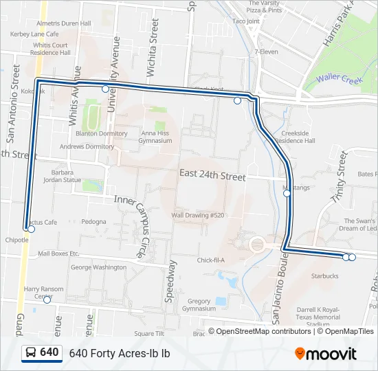 640 Bus Line Map