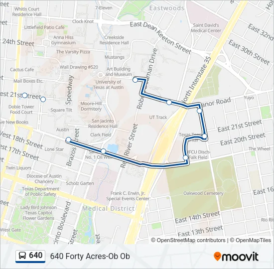 640 Bus Line Map