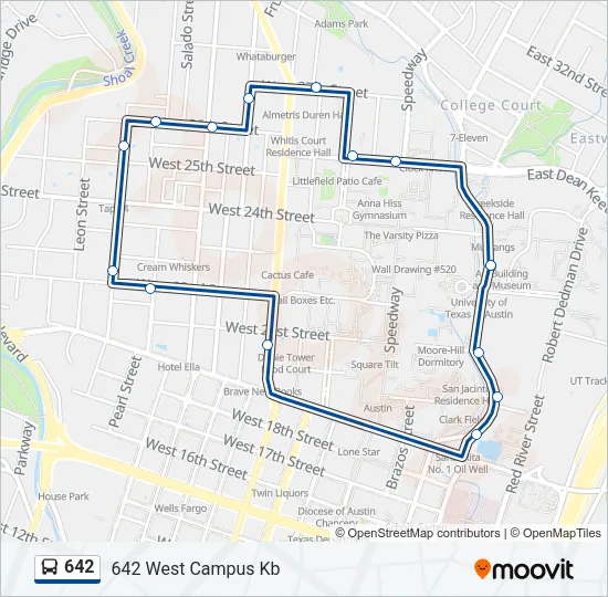 642 Bus Line Map