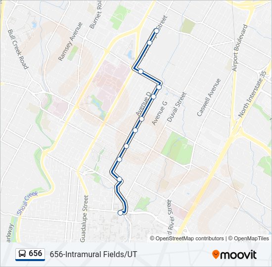 656 Bus Line Map