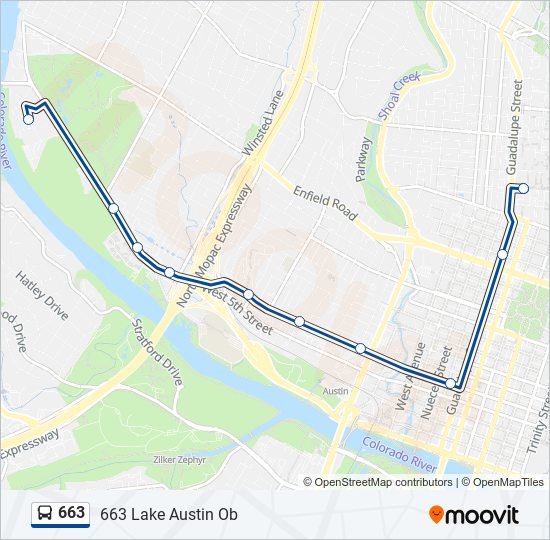 663 bus Line Map