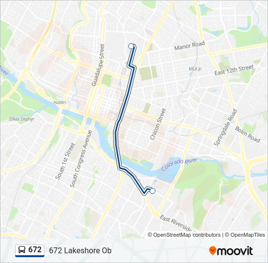 672 Bus Line Map