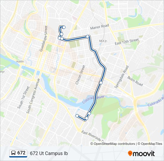 672 Bus Line Map