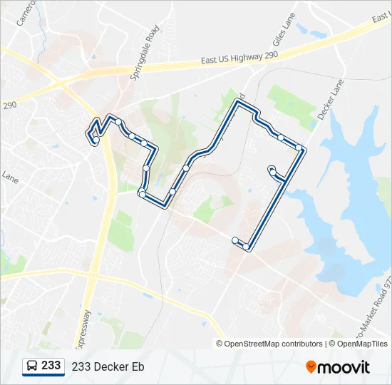 233 Bus Line Map