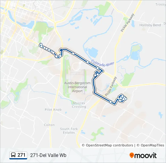 Del Valle Isd Map 271 Route: Schedules, Stops & Maps - 271-Del Valle Wb (Updated)