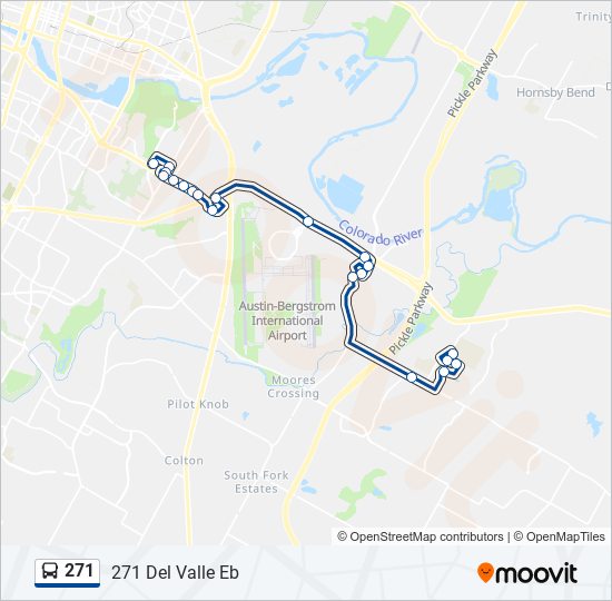 271 bus Line Map