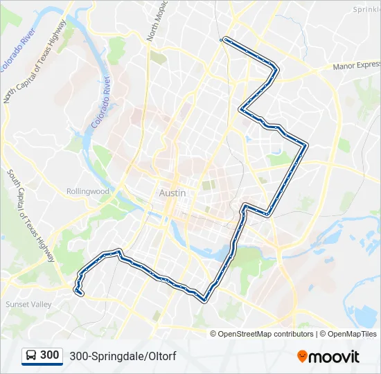 300 Bus Line Map