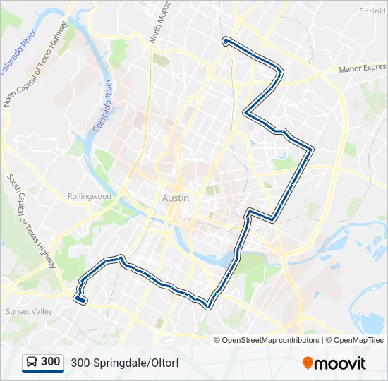 300 Bus Line Map