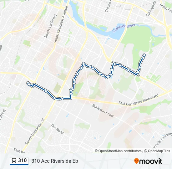 310 Bus Line Map