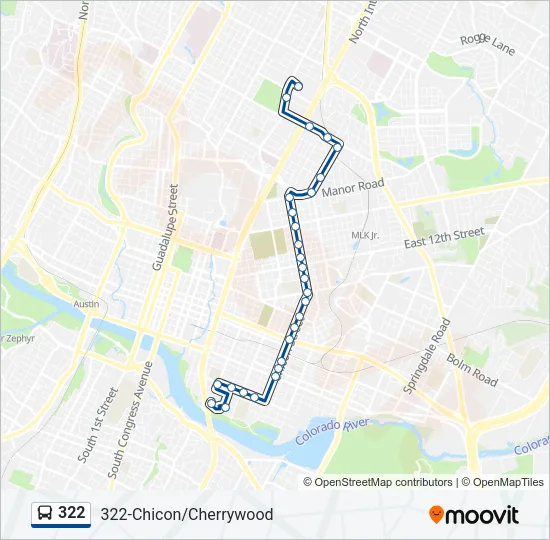 322 Bus Line Map