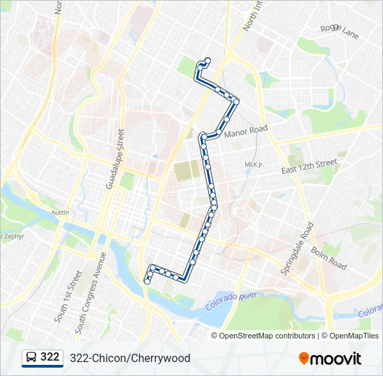 322 Bus Line Map