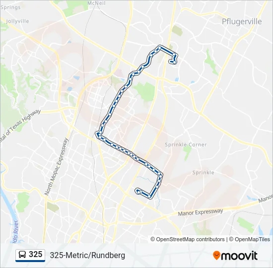 325 Bus Line Map