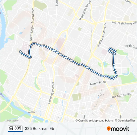 335 Bus Line Map