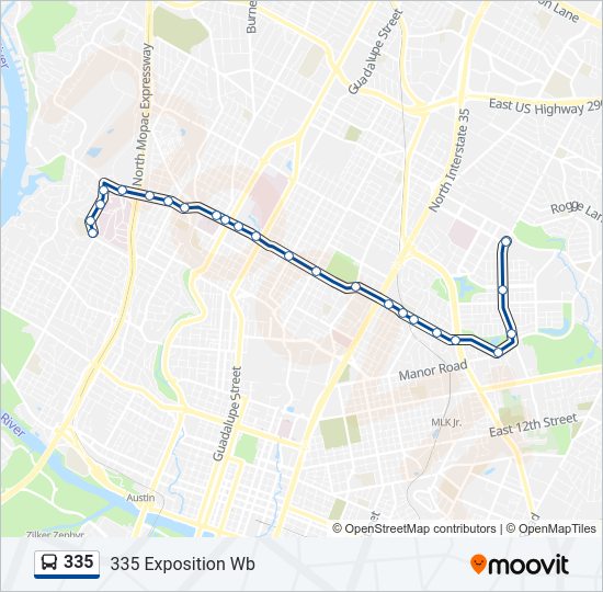 335 bus Line Map