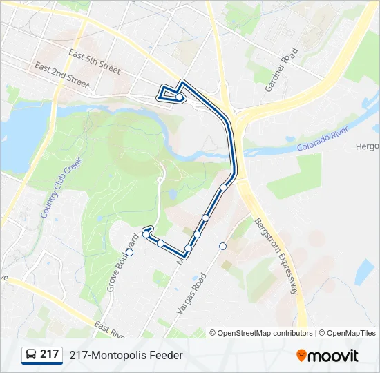217 Bus Line Map