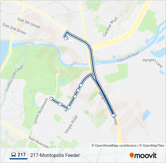 217 Bus Line Map