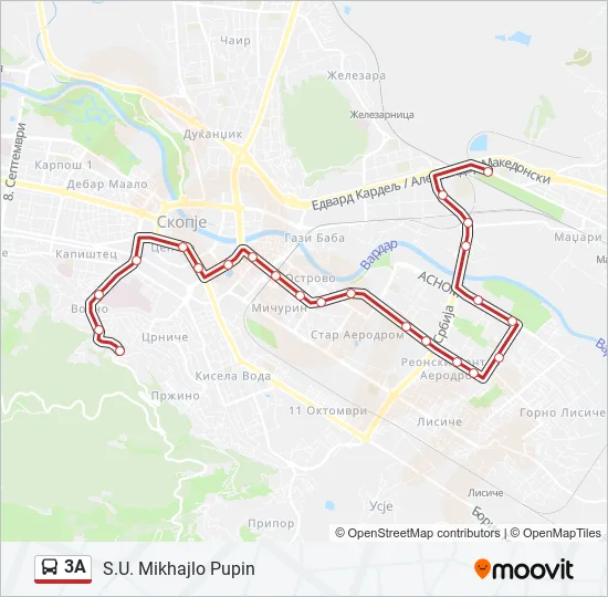 3A Bus Line Map