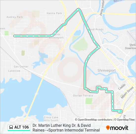 ALT 106 Bus Line Map