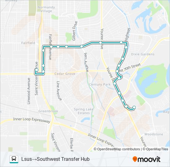 Mapa de ROUTE 04 de autobús