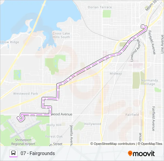 ROUTE 07 Bus Line Map
