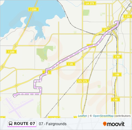 ROUTE 07 bus Line Map