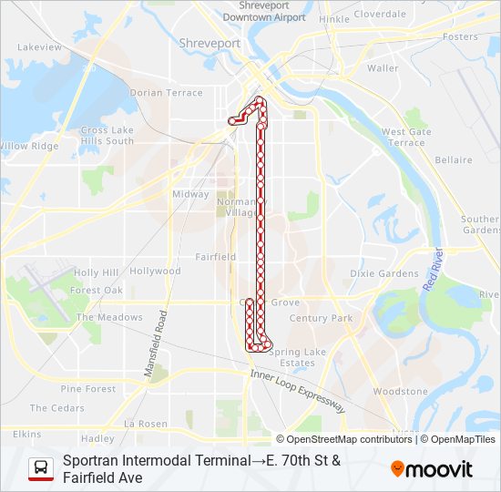 ROUTE 14 bus Line Map