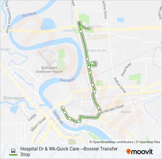 ROUTE 16 bus Line Map