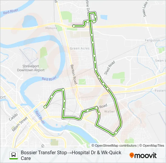 ROUTE 16 Bus Line Map
