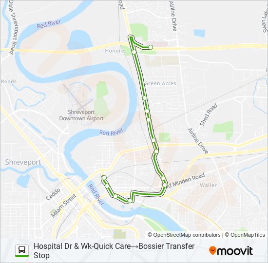 Mapa de ROUTE 16 de autobús