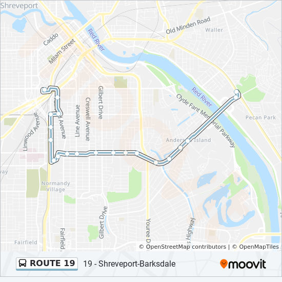 The Bus Route 19 And 20 Map 19 Route: Schedules, Stops & Maps - Barksdale & Johnson‎→Sportran  Intermodal Terminal (Updated)